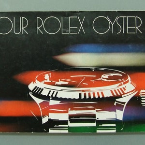 Vintage Rolex Oyster Booklet, ca. 1982, gedruckt im Original in der Schweiz