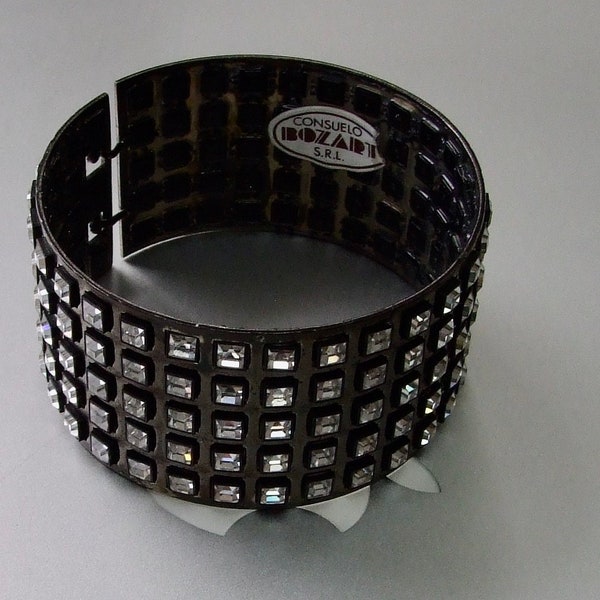 Vintage Metal Cuff Bracelet By "BOZART" Italy Perfect Gift