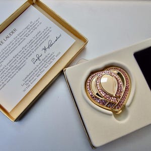 Estee Lauder Pink Ribbon Compact Vintage Estee Lauder Unused Compact Perfect Gift