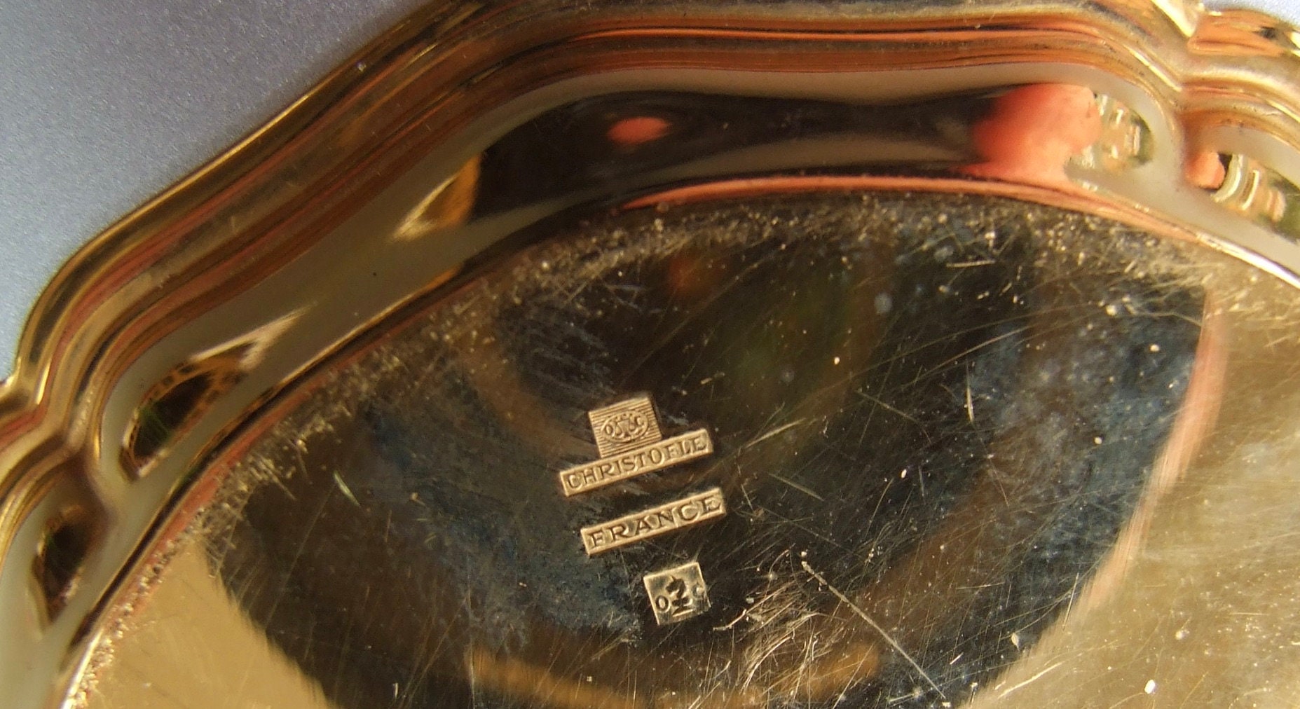 ヴィンテージ 24kt 金メッキ コースター 