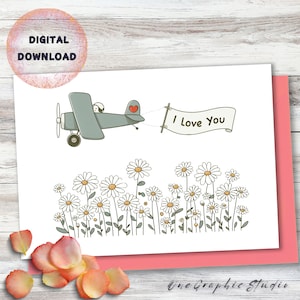 Tarjeta DIGITAL, Imprimible, Tarjeta de Amor para Novio, Novia, Esposo, Esposa, Aniversario, San Valentín para Ella/Él, Romántica, Tarjeta de Te Amo