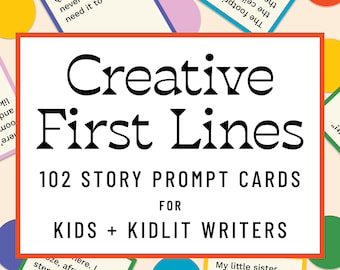 Story Starter Cards: Printable Writing Prompts for Kids and Kidlit Writers, Fun Teaching Activity (PDF Download)