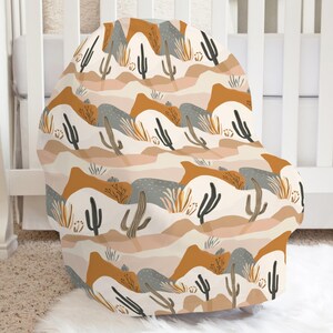 Desert Boho Baby Car Seat Cover, Newborn Protectors, Baby Boy Shower Gifts, Western Nursing Covers, New Mom Gift, Western Cowboy Nursery Set