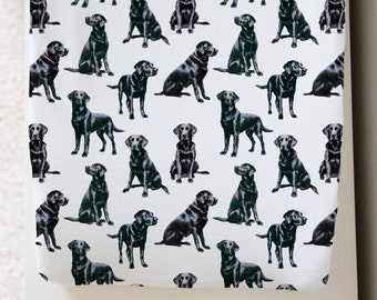 Baby Changing Pad Cover With Dogs, Puppy Themed Nursery, Black Lab Nursery Bedding, Dog Nursery Set, Diaper Pad Covers, Baby Boy Gifts