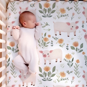 Pig crib bedding best sale