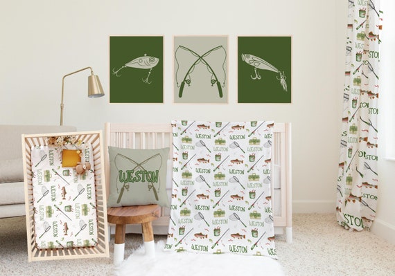 Set di biancheria da letto per bambini con stampa di pesci