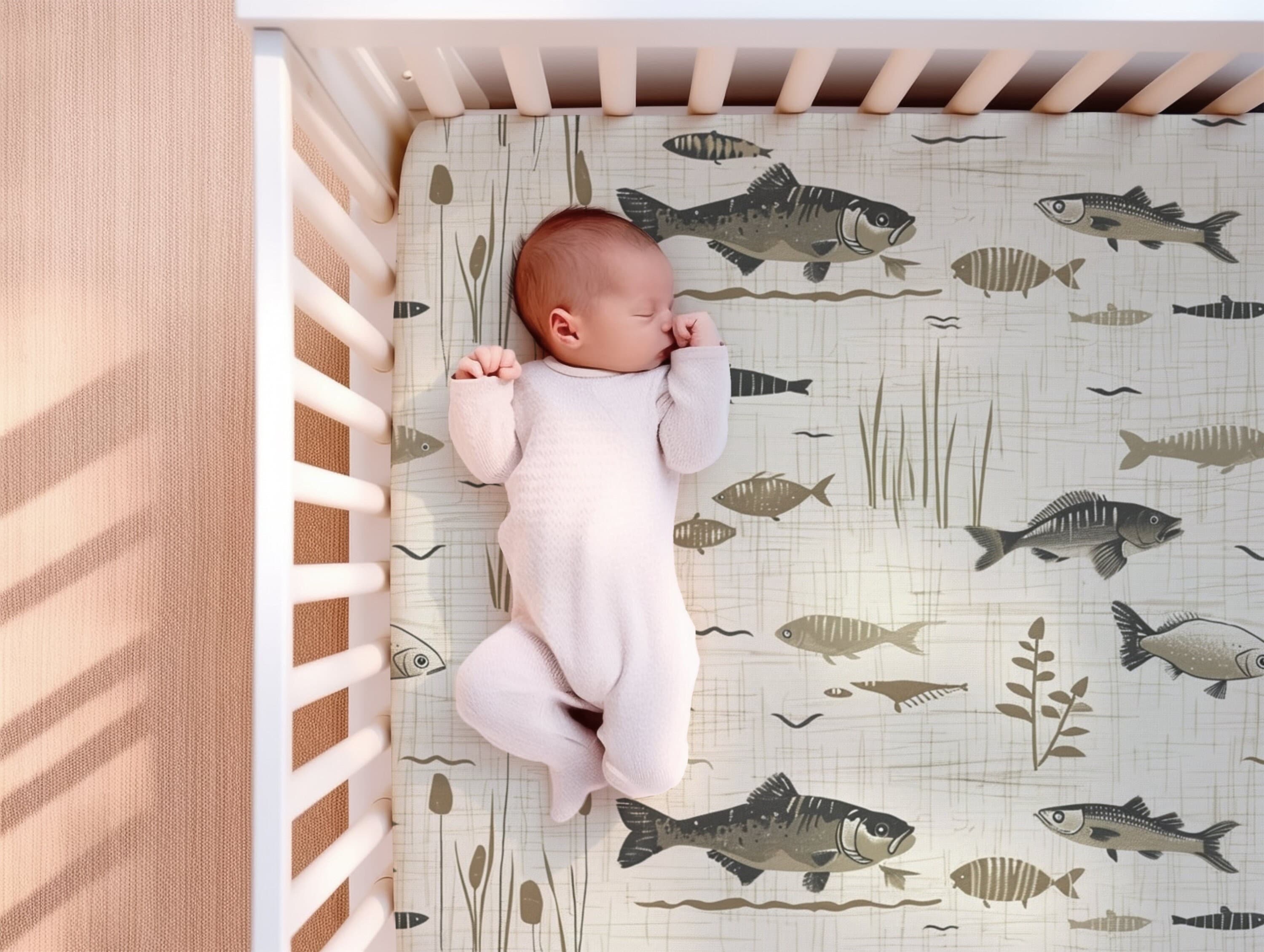Bass fish crib bedding sales