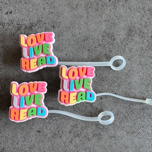 Love Live Read 10mm Straw Topper