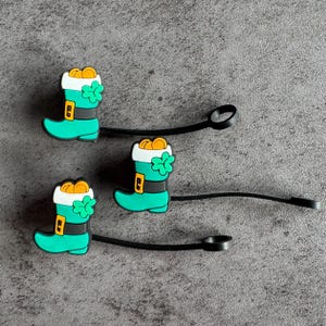 St. Patrick’s Day Leprechaun Boot 10mm Straw Topper