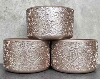 The Baroque Collection - Rose Gold Metallic - Silicone Tumbler Boot 20-40oz
