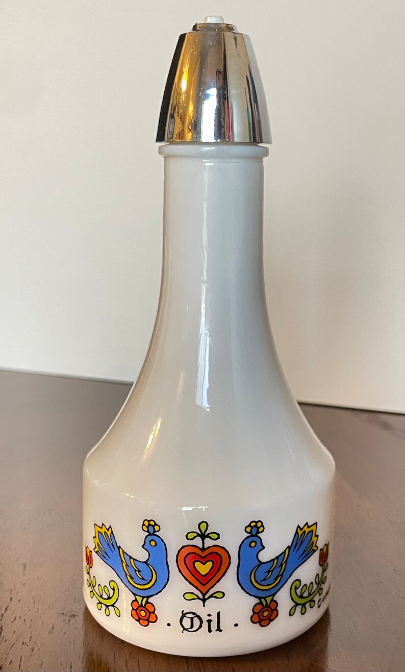 Rare HTF Vintage Gemco Country Life Oil & Vinegar Cruets 7” Made in USA ...