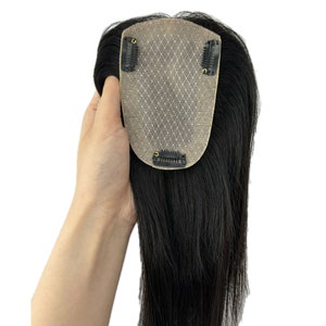 8x13cm small size full silk based human virgin hair toppers for thin hair or hair volume,can trim bangs freely, gift for her