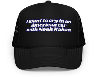 Noah Kahan American Car Foam Trucker Hat | Divide Tour Merch