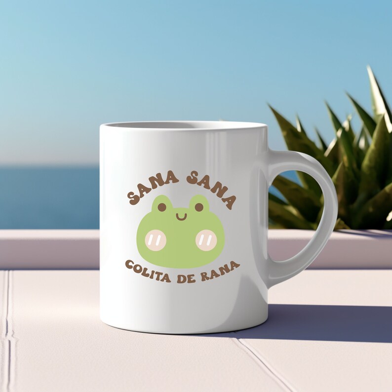 Mexican Coffee Mug, Sana Sana Colita De Rana Mug, Cafecito Mug, Latina Gift, 11 oz. Coffee Mug, Gift for Mom, Gift for Her Bild 4