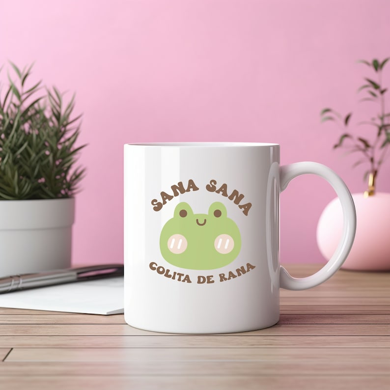 Mexican Coffee Mug, Sana Sana Colita De Rana Mug, Cafecito Mug, Latina Gift, 11 oz. Coffee Mug, Gift for Mom, Gift for Her Bild 5