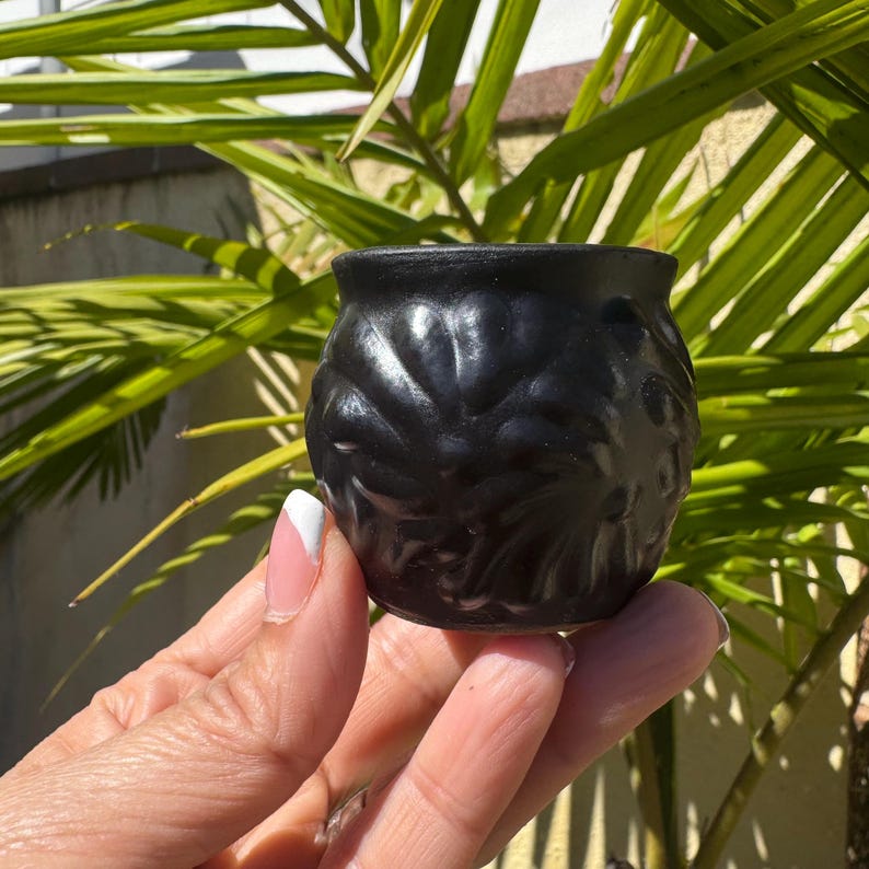 Black Pottery Shot Glasses for Milestone Birthday, Fun Party Fiesta Favors, Gift for Groomsmen; Housewarming Gift Box option image 10