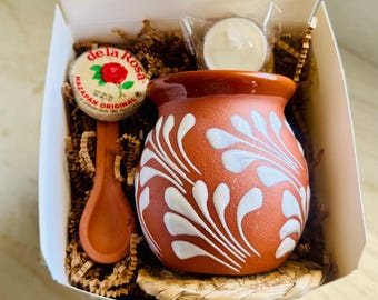 Gift Set-Cielito Lindo Coffee Mug, Handmade Mexican Clay Coffee Mug, Large 14oz Mug