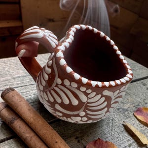 Taza con forma de corazón pintada a mano (473 ml), taza grande de cerámica Talavera, taza de café mexicana - Regalo para mamá, regalo para ella, taza para sopa, regalo para amantes del café imagen 15