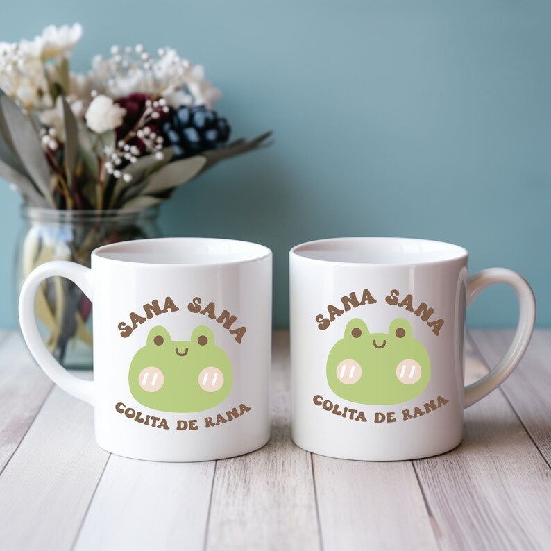 Mexican Coffee Mug, Sana Sana Colita De Rana Mug, Cafecito Mug, Latina Gift, 11 oz. Coffee Mug, Gift for Mom, Gift for Her Bild 3
