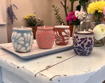 Mini-Kerze, mexikanische Talavera-Kerze, kleine Kerze für Geschenkboxen, Tequila Shot Jarrito; Brautjungfer Vorschlag Box
