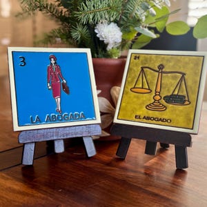 Lawyer &quot;Abogada&quot; Decor Tile: Rustic Mexican Lawyer Gift Set
