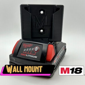 Heavy-Duty Milwaukee M18 Battery Mount for Power Tools