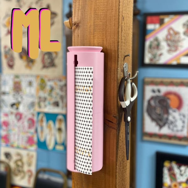 Wall Mounted Second Skin Tattoo Adhesive Dispenser – Space-Saving Tattoo Studio Accessory