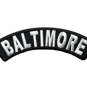 Baltimore City of Embroidered Patch, Iron On or Sew On Patch for Jackets & Backpacks