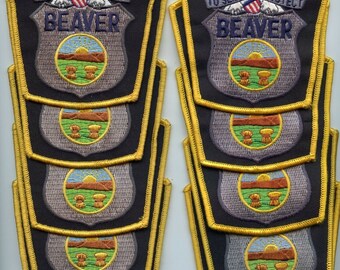 Beaver Ohio Oh Trade Stock 10 Police Patches Police Patch