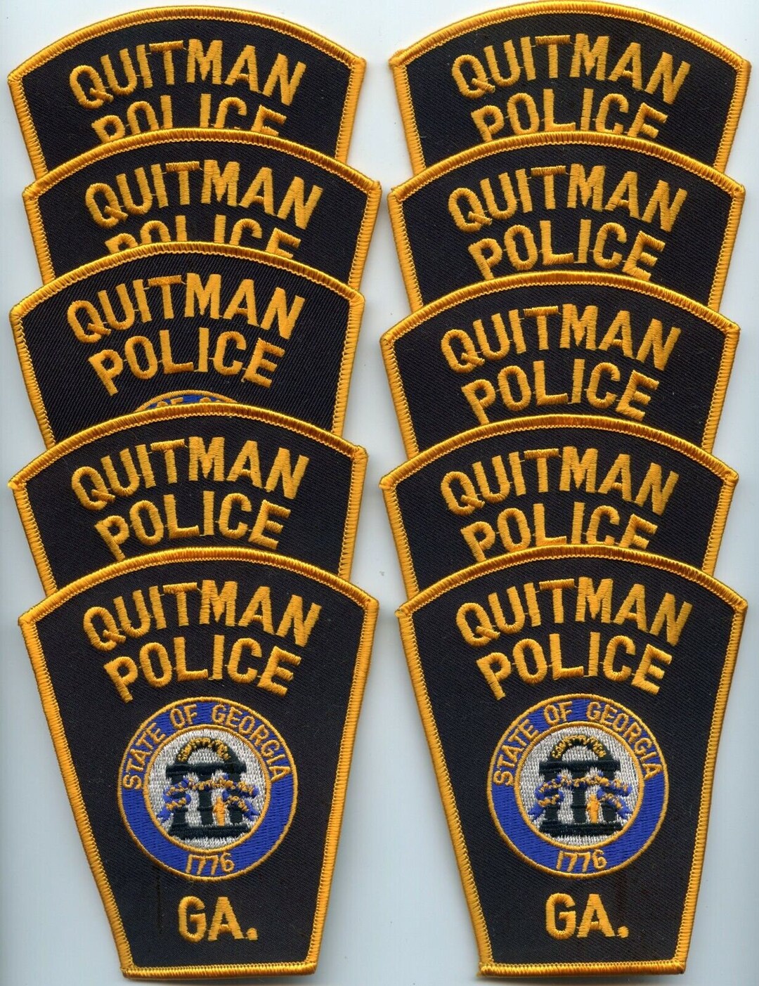 Quitman Patch Lot Trade Stock 10 Police Patches Police Patch Etsy