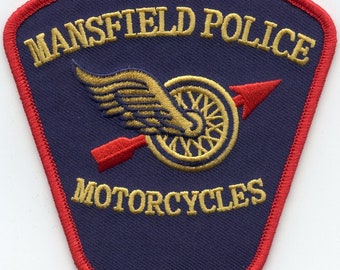 Mansfield Texas Motorcycles Traffic Enforcement Police Patch