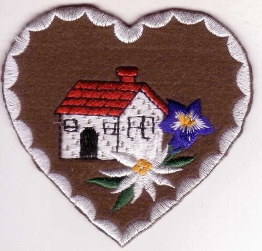 Parche antiguo de tela Ski Dauphiné Edelweiss