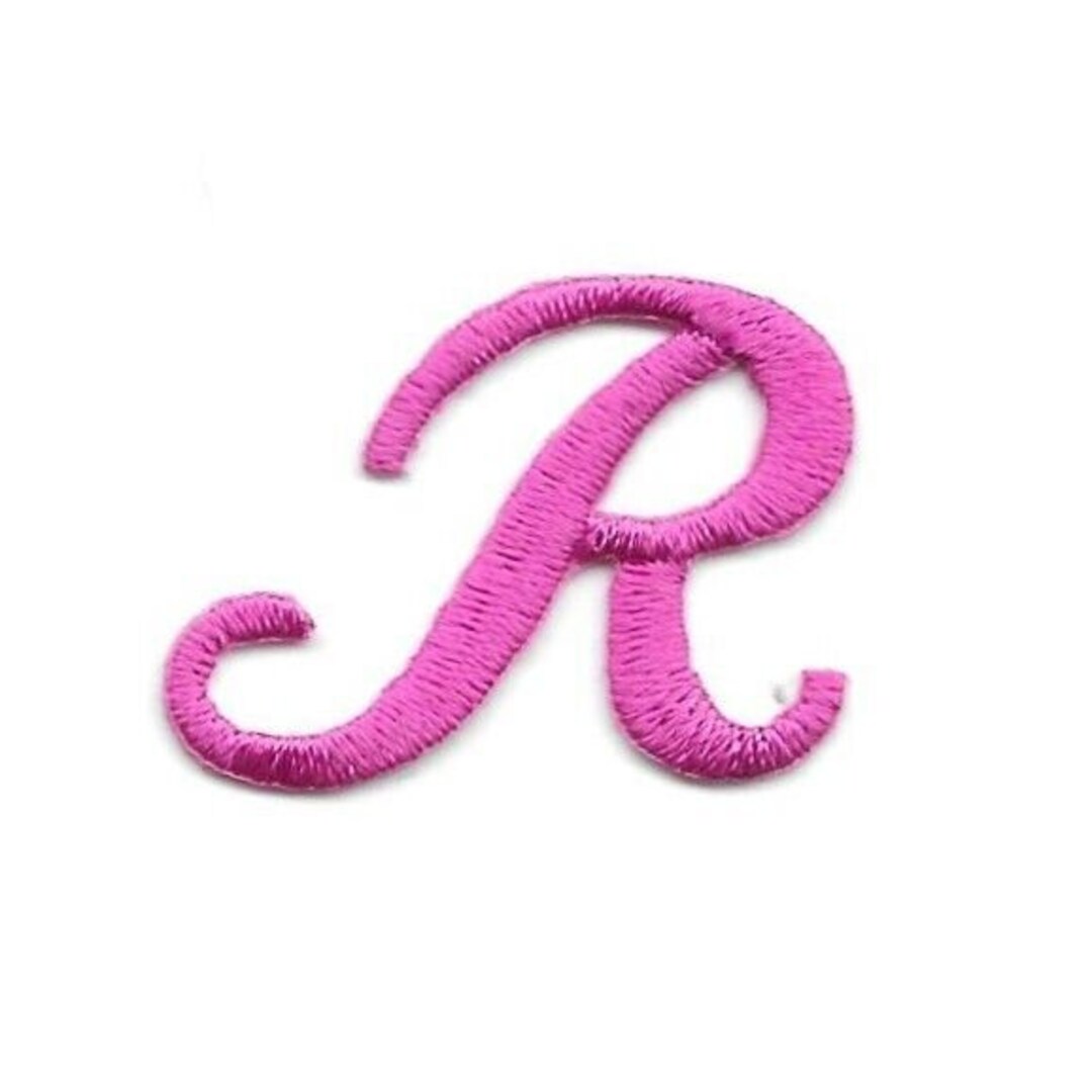 Small Fancy Pink Script Cursive Alphabet Letter R Cut Out - Etsy