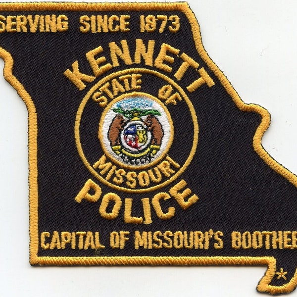 Kennett Missouri State Shaped Police Patch