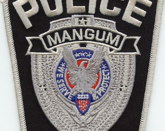 Mangum Oklahoma Ok Police Patch