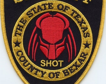 Bexar County Texas Shot Sheriff Police Patch