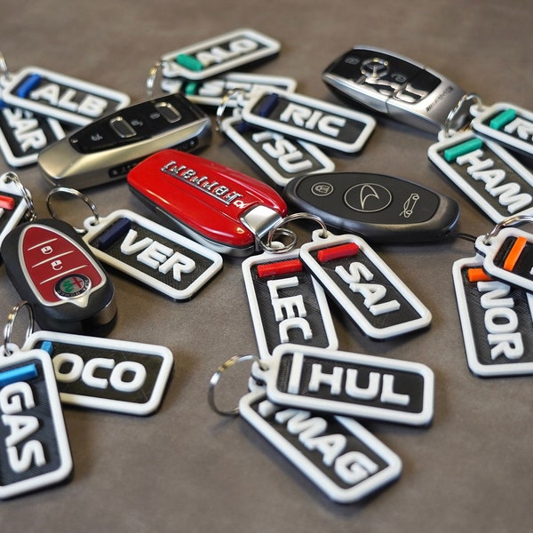 Formula 1 Keychains - Drivers Edition