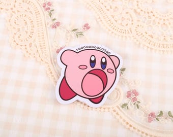 Kirby Sticker | Foood Hungry | Vinyl Sticker