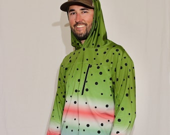Rainbow Trout UV Fly Fishing Hoodie