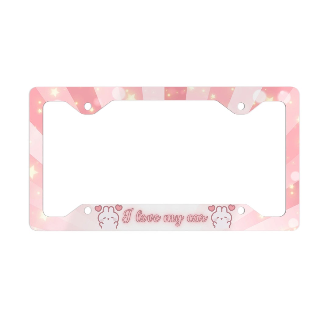 Anime Manga License Plate Frame, Cute Anime License Plate Frame for Car