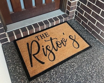 Family Name Personalised Doormat