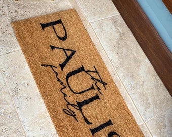 Family Name Personalised Doormat