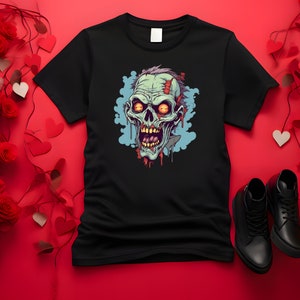 Undead Horror Monster Tee - Perfect Gift for Fans of Horror - Living Dead Lovers Tshirt - Spooky and Cool Horror Fan Graphic Shirt