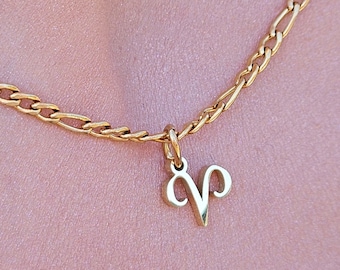 18K Gold Filled Horoscope Necklace, Stainless Steel Zodiac Pendant, Personalized Star Sign Pendant, Custom Zodiac Necklace, Gift for Her