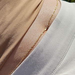 18K Gold Filled Belly Chain for Women, Stainless Steel Belly Chain Styles, Women&#39;s Dainty Body Jewelry, Adjustable Body Chain, Gift for Her