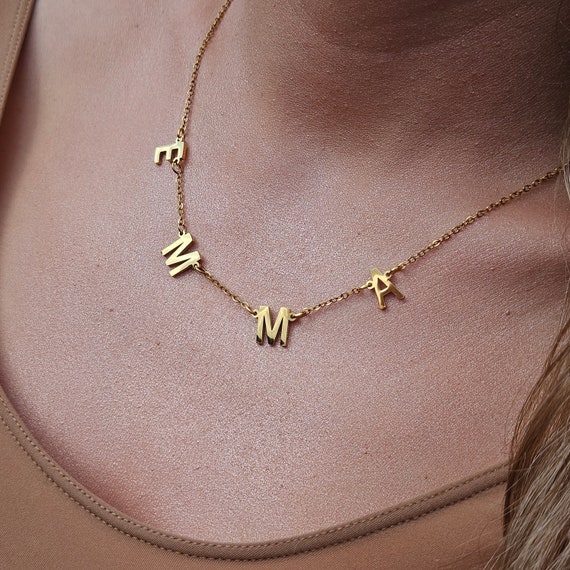 Gold filled personalized necklace clearance
