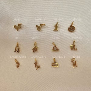 18K Gold Filled Letter Charm Pendant - Initial Tag Charm - Round Zircon Birthstone Pendant For Necklace - Valentines Day Gift