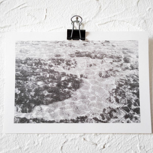 A6 Film-Photography Risoprint - Motive: Sun & Sea - Ilford Delta 100