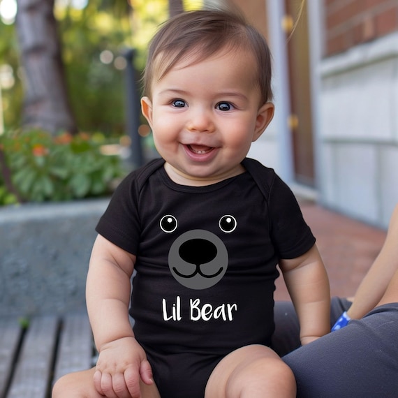 Lil Bear Babygrow Baby Vest Cute Clothes Zoo Animal Brown Bears America Teddy Birthday Christmas Fancy Dress Halloween Fancy Dress Gift Grow Etsy Ireland