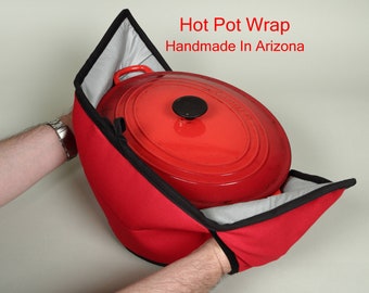 Hot Pot Double Oven Mitt / V2 500 degree version / pot holder handmade